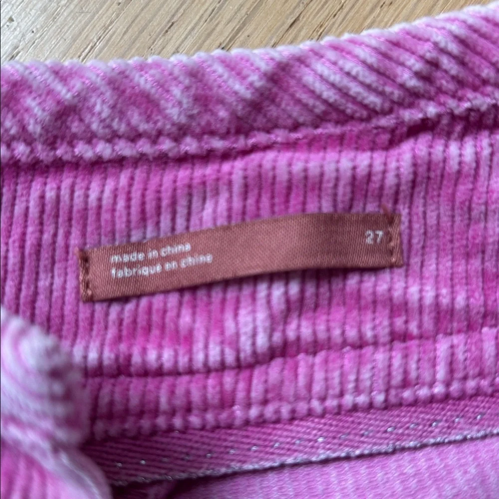 Pilcro Anthropologie Pink Corduroy Wanderer Shorts – Size 27 - Picture 7 of 8
